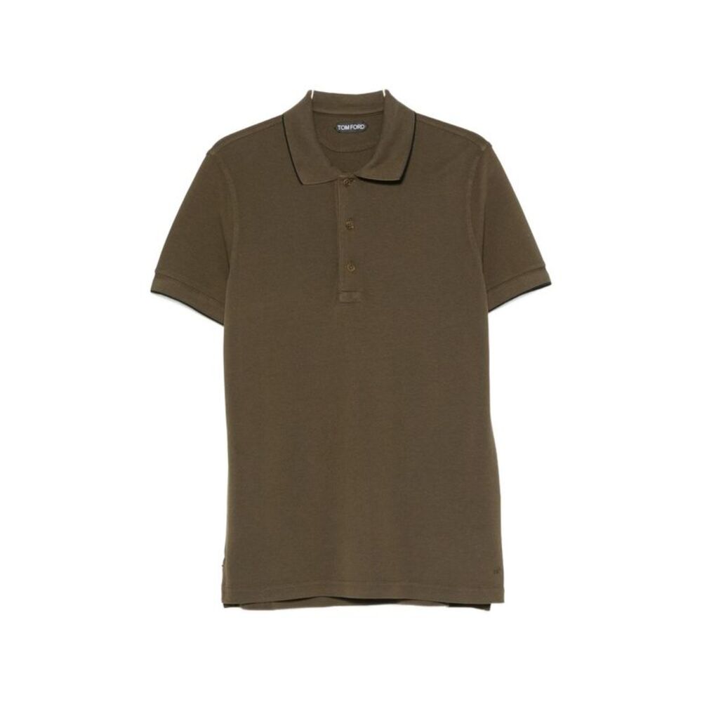 Tom Ford Men Piquet Cotton Polo Shirt